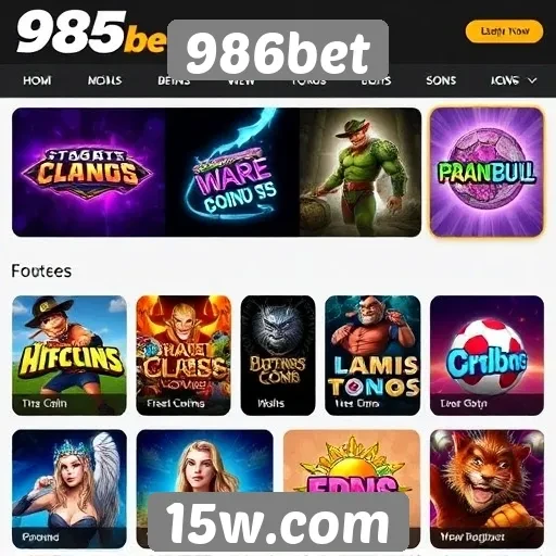 Jogos populares oferecidos pela plataforma 986bet