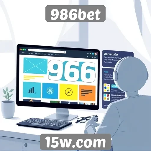 Análise da interface do usuário do site 986bet